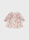 Newborn Girl Floral Cotton Dress with Smocking