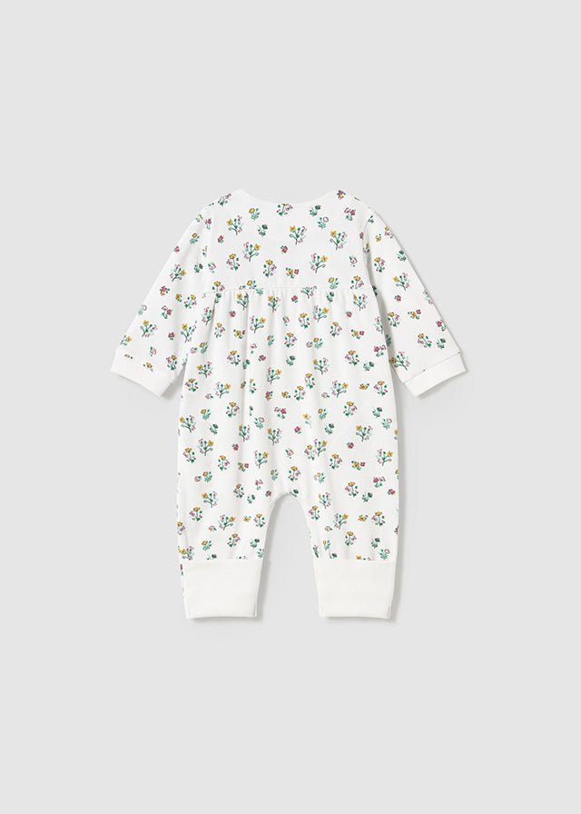 Newborn Girl Floral Long Bodysuit