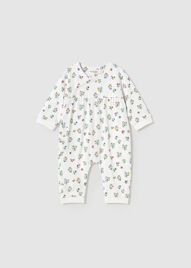 Newborn Girl Floral Long Bodysuit