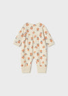 Newborn Girl Floral Print Long Bodysuit