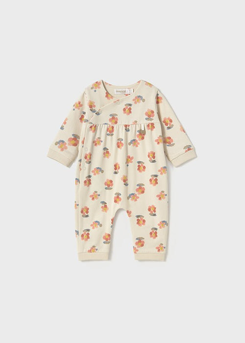 Newborn Girl Floral Print Long Bodysuit