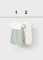 Newborn Girl Floral Romper