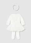 Newborn Girl Ivory Fairy Tutu Bodysuit Set