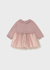 Newborn Girl Knitted Tulle Dress