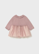 Newborn Girl Knitted Tulle Dress