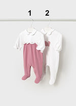 Newborn Girl Long - Sleeve Sleepsuit