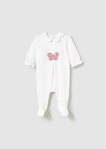 Newborn Girl Long - Sleeve Sleepsuit