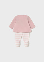 Newborn Girl Long Sleeve T-Shirt & Gaiter Set