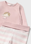 Newborn Girl Long Sleeve T-Shirt & Gaiter Set