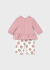Newborn Girl Pink Apple Print 2 - Piece Set