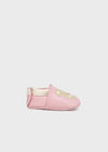 Newborn Girl Pink Bear Booties