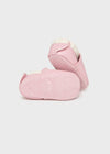 Newborn Girl Pink Bear Booties