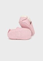 Newborn Girl Pink Bear Booties