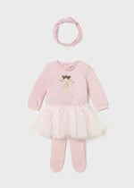 Newborn Girl Pink Fairy Tutu Bodysuit Set