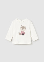 Newborn Girl Pink Fox 3 - Piece Tracksuit