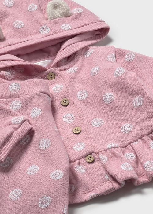 Newborn Girl Pink Fox 3 - Piece Tracksuit
