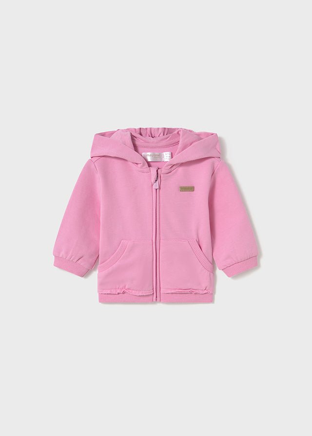 Newborn Girl Pink Hoodie with Ears