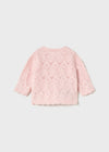 Newborn Girl Pink Knit Cardigan