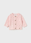 Newborn Girl Pink Knit Cardigan