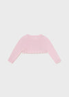 Newborn Girl Pink Knitted Bolero Cardigan