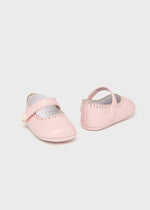 Newborn Girl Pink Mary Jane Shoes