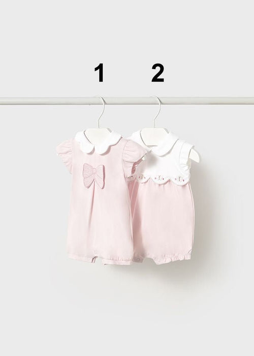 Newborn Girl Pink Romper