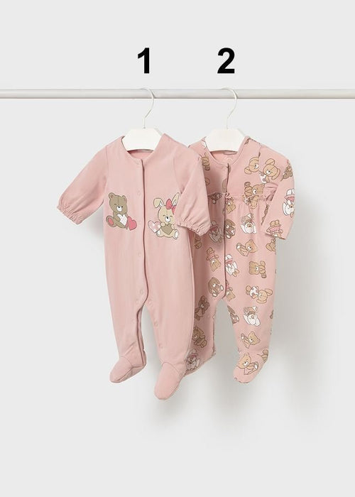 Newborn Girl Printed Baby Grow