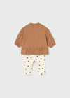 Newborn Girl Snail Print 2 - Piece Leggings Set