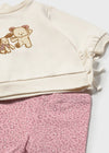 Newborn Girl Teddy and Animal Print Leggings Sets