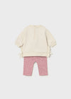 Newborn Girl Teddy and Animal Print Leggings Sets
