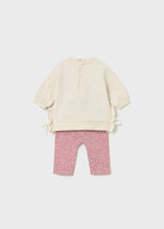 Newborn Girl Teddy and Animal Print Leggings Sets