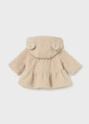 Newborn Girl Teddy Hooded Jacket