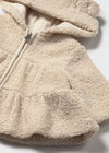 Newborn Girl Teddy Hooded Jacket