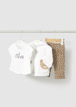 Newborn Girl Tracksuit Set with Hoodie