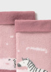 Newborn Girl Zebra Non - Slip Socks