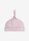 Newborn Girls Pink Zip - Up Coverall & Hat Set