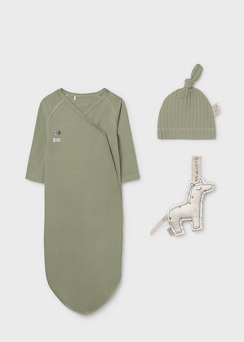 Newborn Unisex Knotted Gown Set