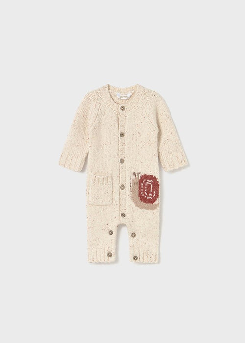 Newborn Unisex Snail Knit Tricot Romper