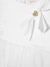 Of White Baby Girl Satin Dress & Panties Set