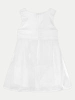 Of White Baby Girl Satin Dress & Panties Set