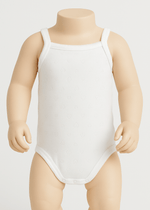 Off - White Baby Girls Cotton Bodyvest