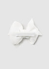 Off White Lace Organza Headband & Clip Set