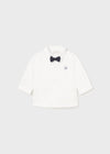 Off/white Baby Boys Cotton Bow-Tie Shirt (mayoral) - CottonKids.ie - 12 month - 3 month - 6 month