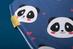 Panda love organic cotton DribbleBoo bandana bib