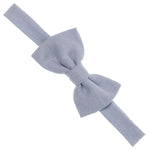 PASTEL BLUE Boy Linen Bow Tie Dickie Fly