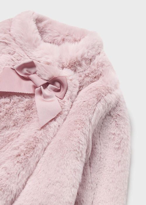 Pink Baby Girls Faux Fur Coat