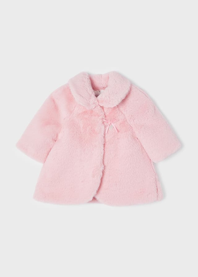 Pink Baby Girls Plush Coat (mayoral)