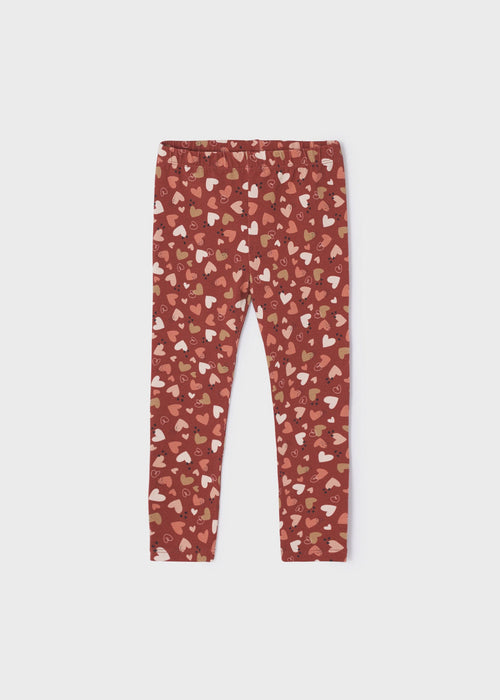 Pink Heart Cotton Leggings