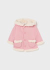 Pink Jersey Hooded Pram Coat