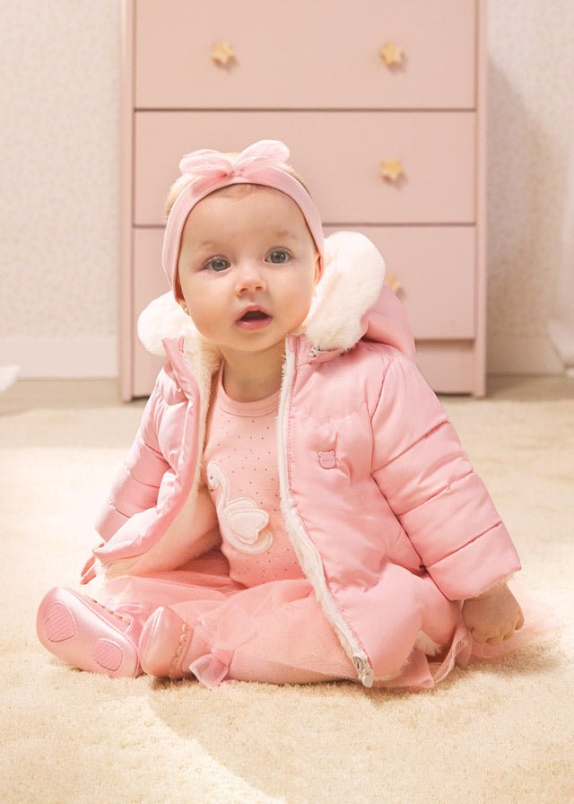 Pink Reversible Baby Coat